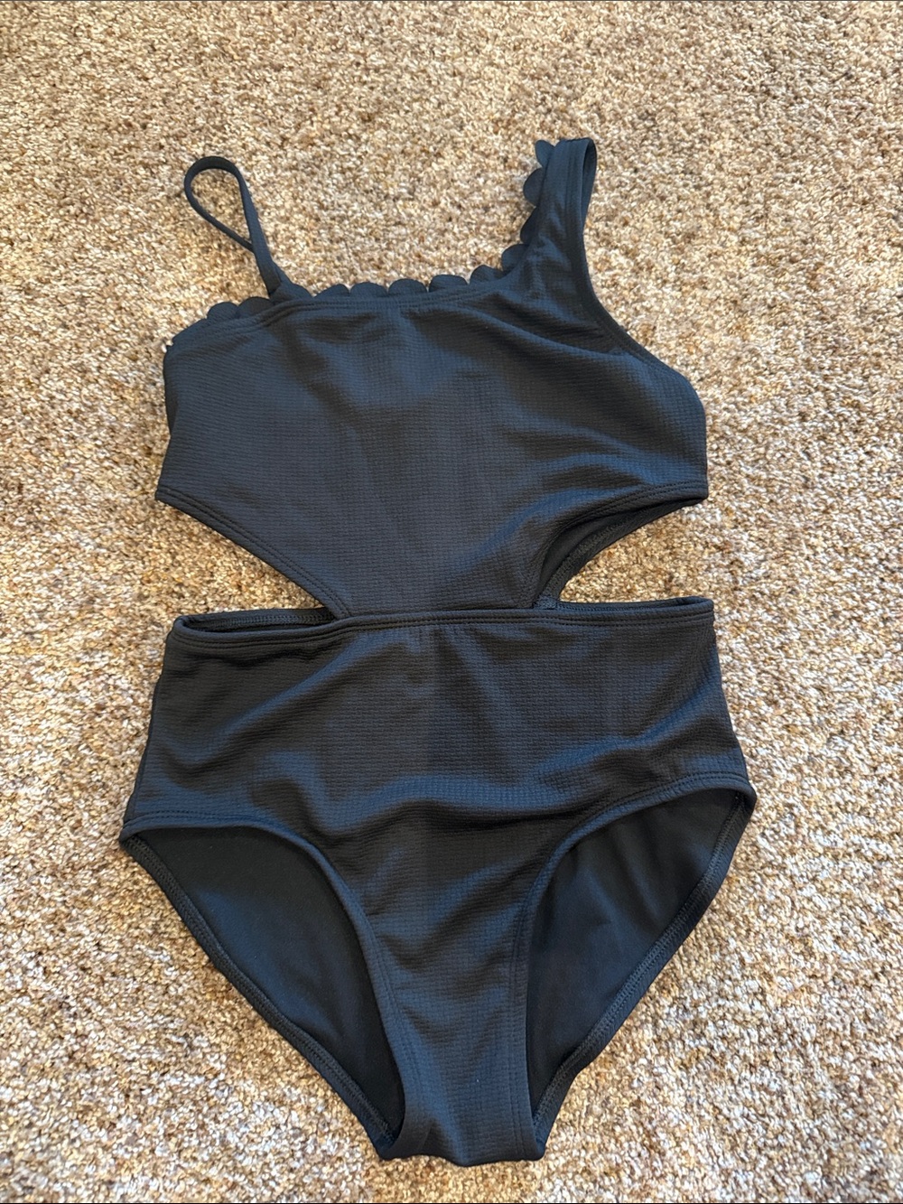 art class Black Cutout Kids One-Piece Swimsuit
